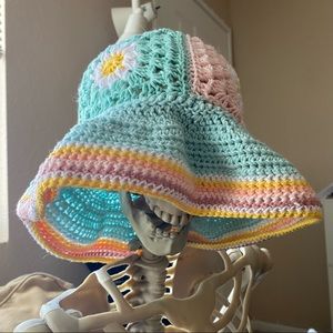 Handmade crochet bucket hat
